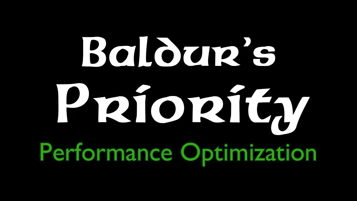 Baldur's Priority - CPU Performance FPS Optimizerのサムネイル