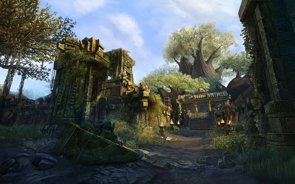 ESO の Murkmire のロード画面に描かれたヒストの木
