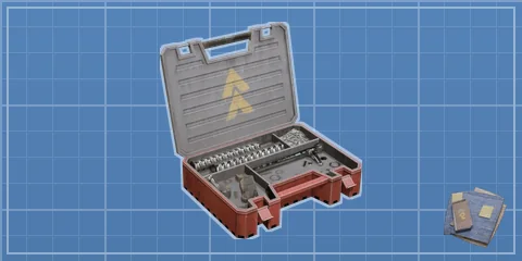 大型銃のパーツの設計図
