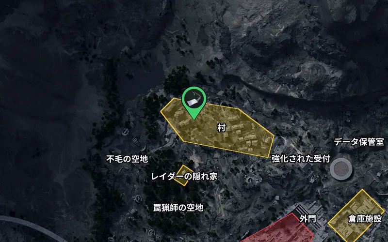 ブルーゲートの村の鍵の扉の場所