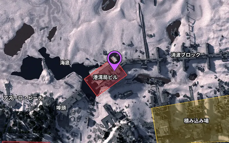 Riven Tides安全保管庫キーカードの扉の場所