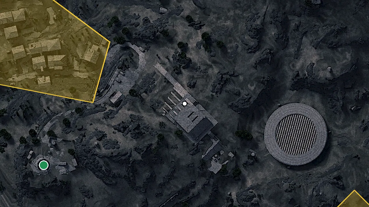 強化された受付の場所（ゲームの地図）