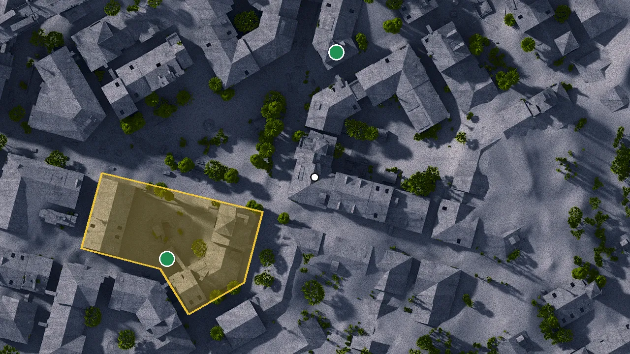 レッド・タワーの場所（ゲームの地図）