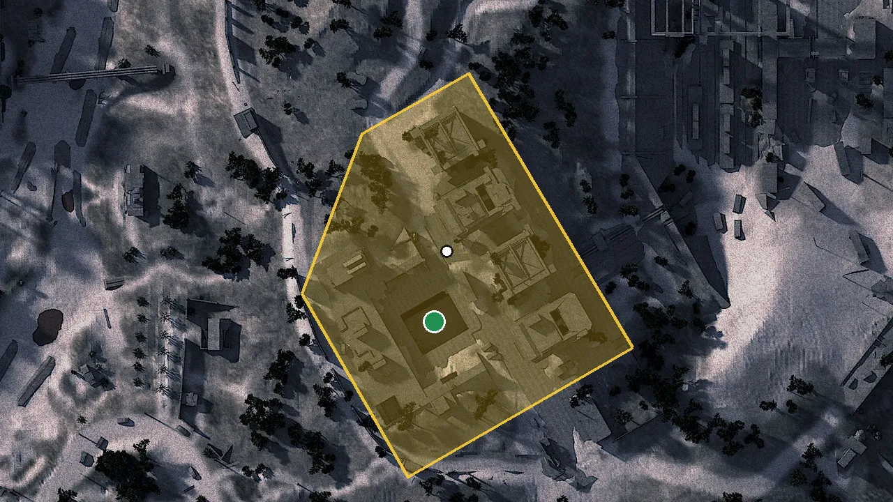 税関の場所（ゲームの地図）