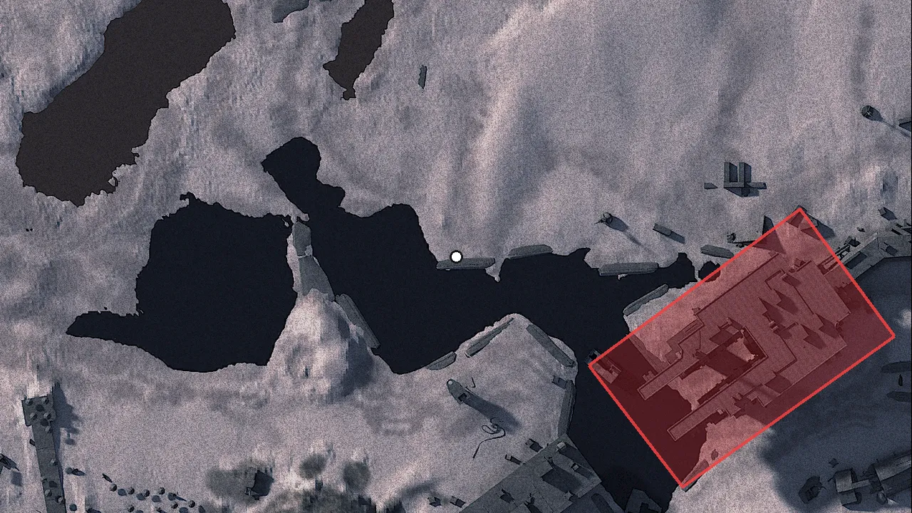 海底の場所（ゲームの地図）