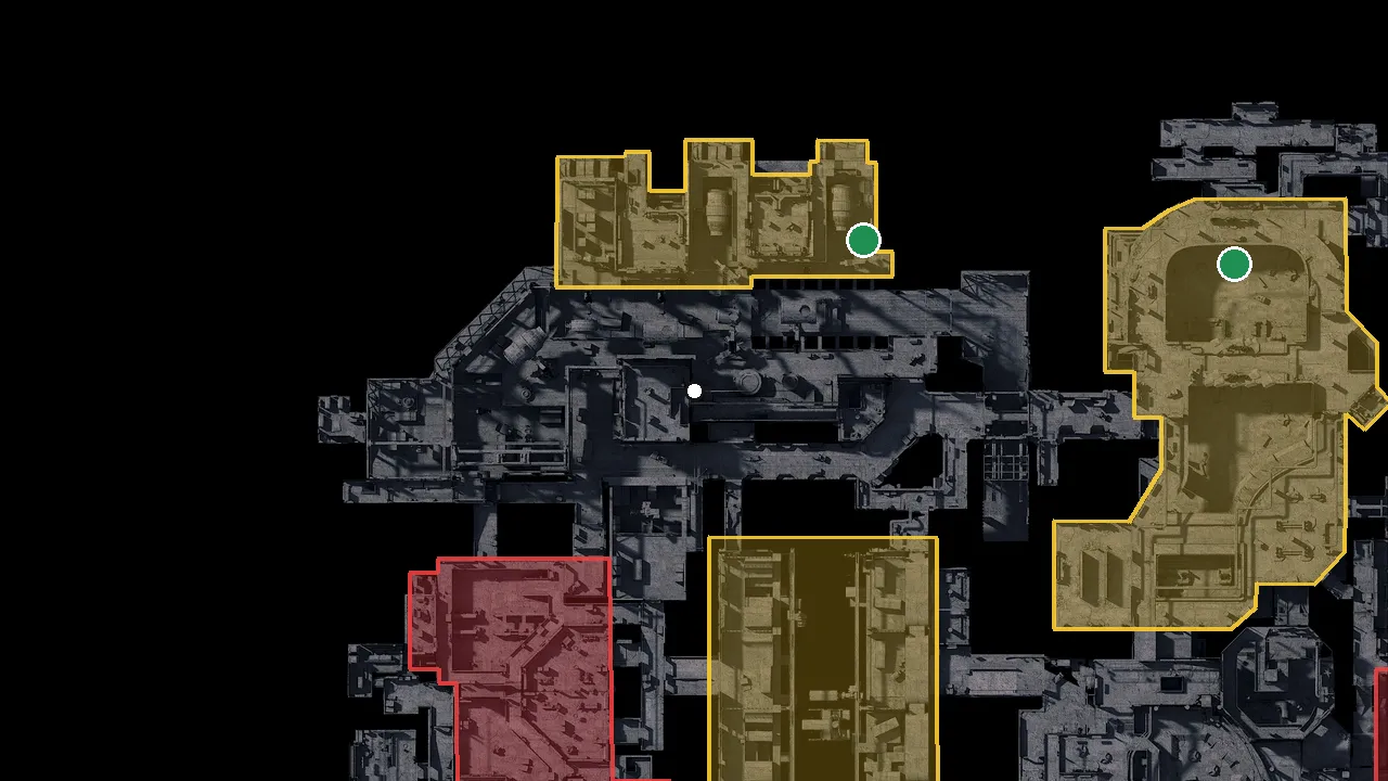 組み立て場の場所（ゲームの地図）