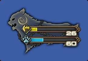 TPゲージ。魔獣使いのTPとペットのTPが別々に表示される