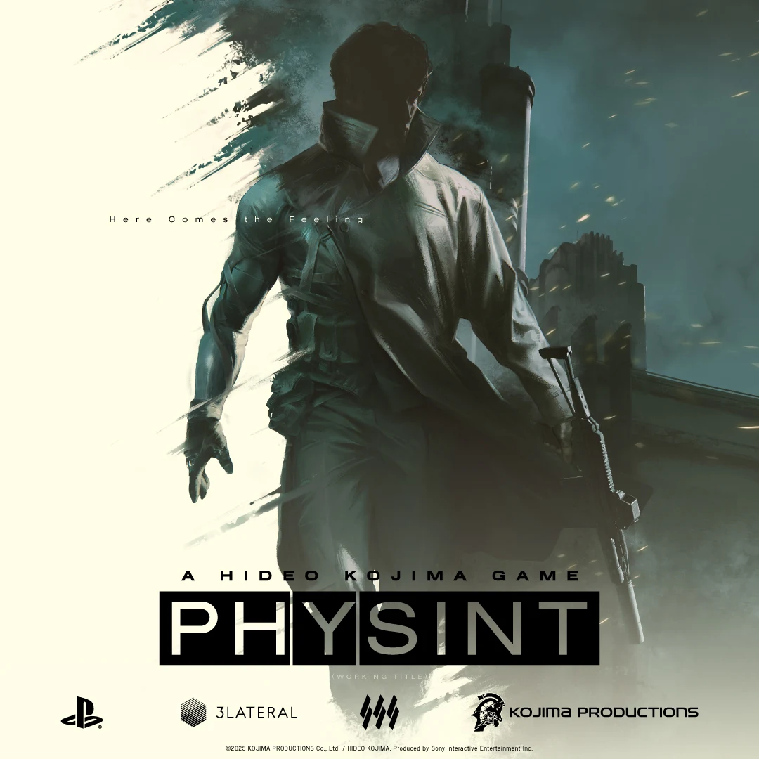 PHYSINTの最初のポスター。影になった男性の主人公