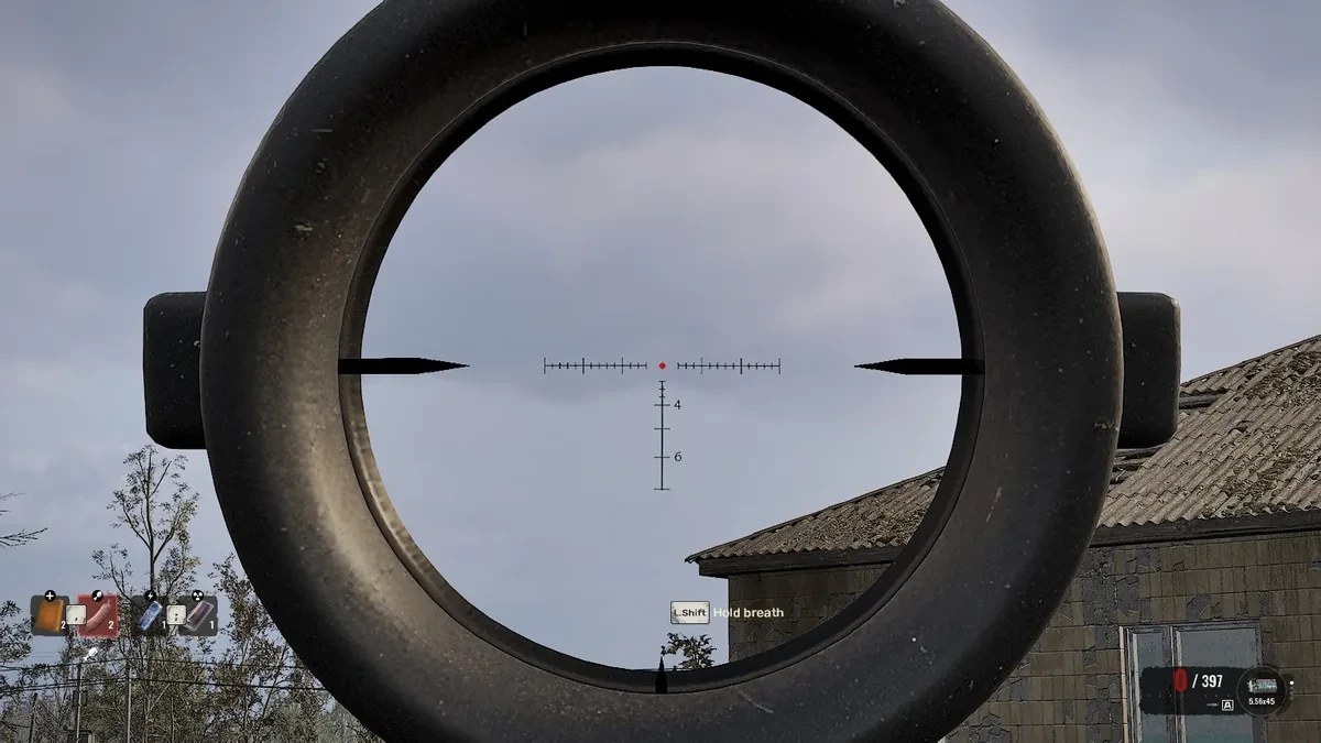 M416のACOGを覗いた画面
