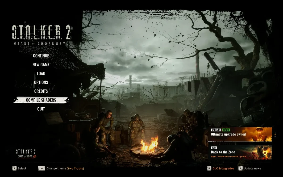 Compile Shaders skip and on demand main menu buttonのサムネイル