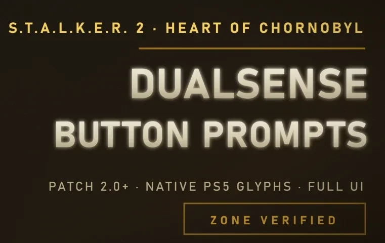 PS5 DualSense Button Prompts for Stalker 2.0 Plusのサムネイル