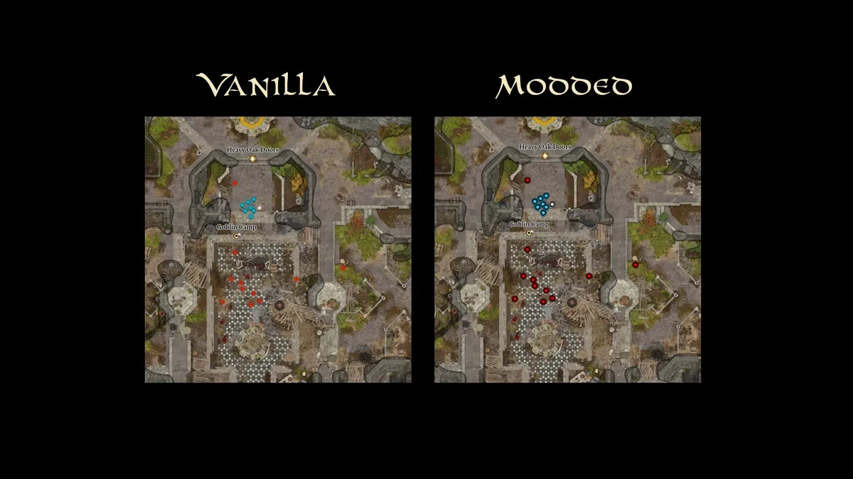 本編とこのMODの人の印の比べ
