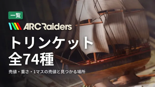 ARC Raiders トリンケット全74種