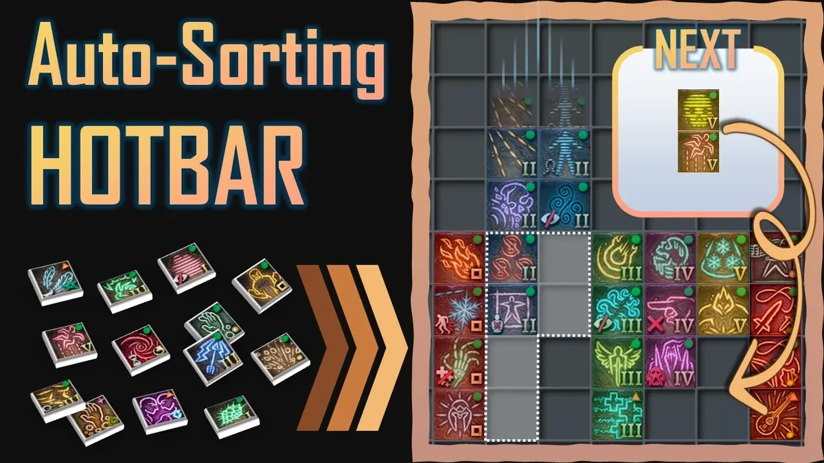 Auto-Sorting Hotbarのメイン画像