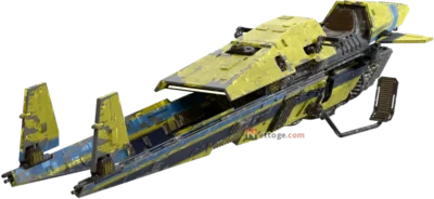 色 Cayman のスピーダー・バイク