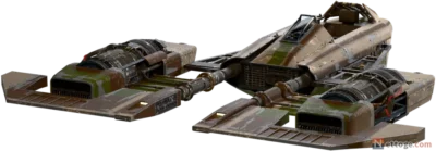 色 Mercenary のスキムスピーダー
